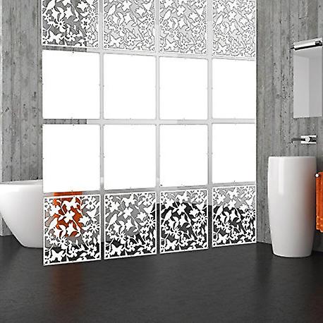 Room Dividers Fashion Carved Room Hanging Safety Pvc Panel Screen 12pcs SM164509