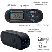 Radios Portable Mini Digital Fm Radio With Earphone