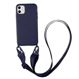 Mobile Phone Charms Straps Liquid Silicone Chain Necklace Cell Phone Case Neck Strap Rope Cord For Iphone