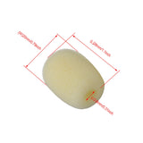 Microphone Accessories 8mm Yellow Mic Wind Shield Sponge Skin EY-M03 for Headset Mic Pack of 10