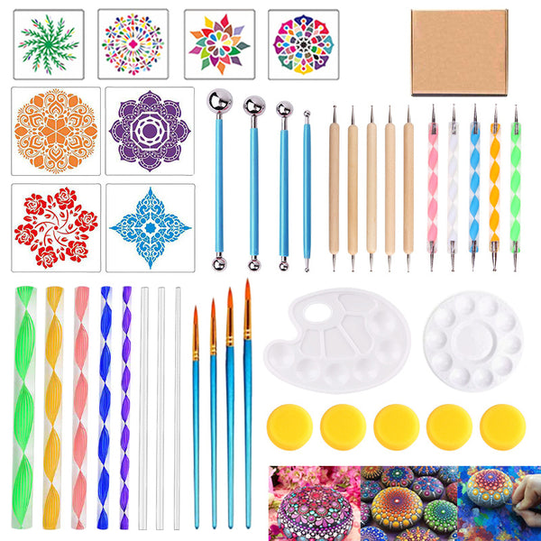 41 Pieces Mandala Painting Tools Set DIY Dotting Stick