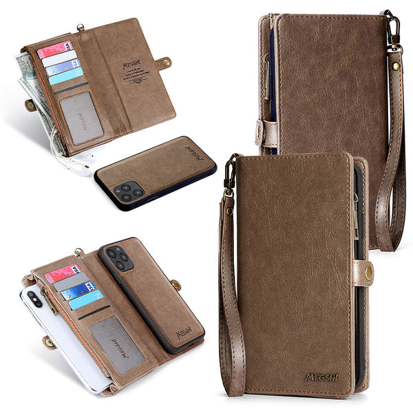 PU Leather Case for iphone 13 13 pro max Wallet Card Holder Flip Phone Cover