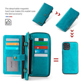 PU Leather Case for iphone 13 13 pro max Wallet Card Holder Flip Multifunction Phone Cover